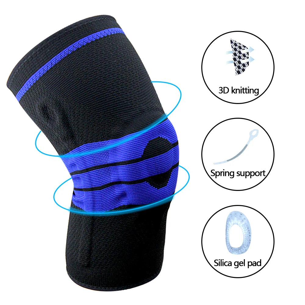 Knee Brace Silicone Sleeve Knee Pads Arthritis Knee Protector For Joints Support Meniscus Compression Protection Sport