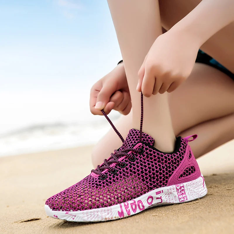 Men Women Quick-Dry Wading Shoes Water Shoes Breathable AquaIn Upstream Antiskid Outdoor Sports Wearproof Beach Sneakers 39-46