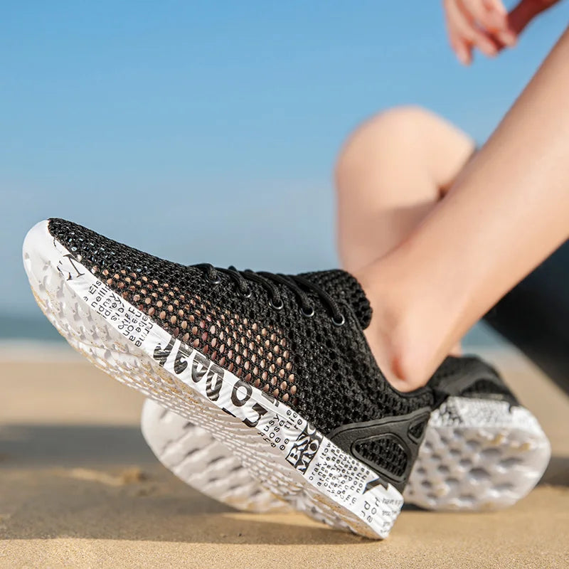 Men Women Quick-Dry Wading Shoes Water Shoes Breathable AquaIn Upstream Antiskid Outdoor Sports Wearproof Beach Sneakers 39-46
