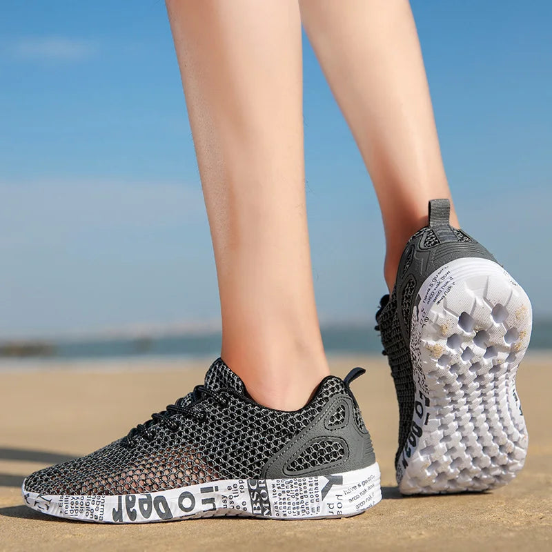 Men Women Quick-Dry Wading Shoes Water Shoes Breathable AquaIn Upstream Antiskid Outdoor Sports Wearproof Beach Sneakers 39-46