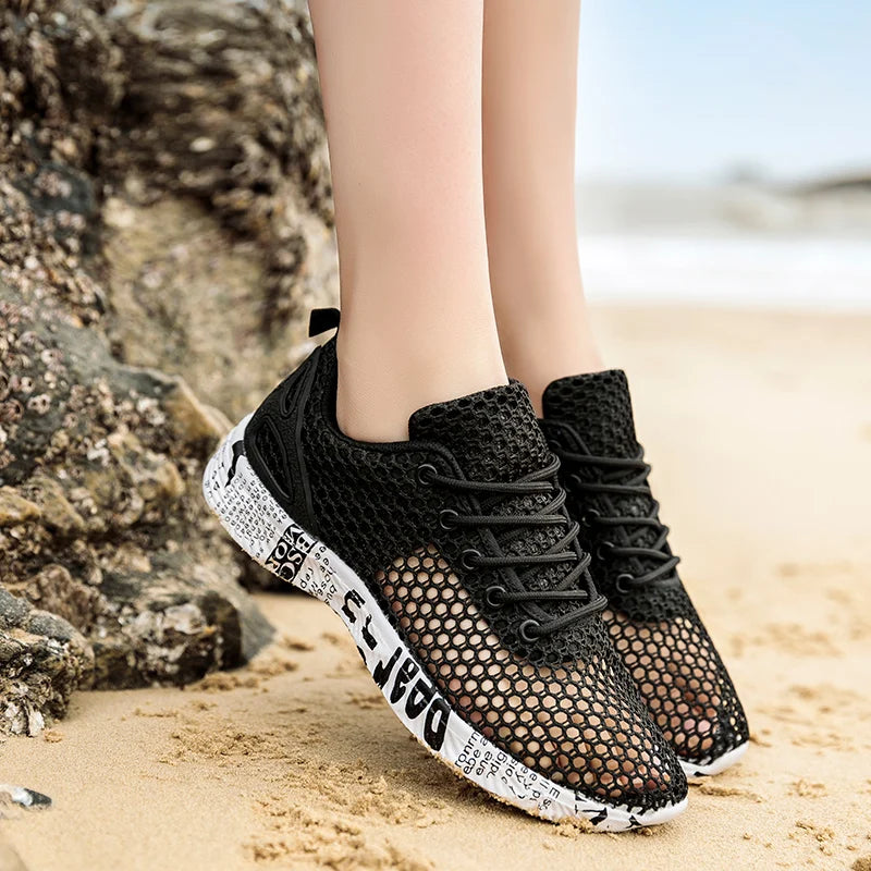 Men Women Quick-Dry Wading Shoes Water Shoes Breathable AquaIn Upstream Antiskid Outdoor Sports Wearproof Beach Sneakers 39-46
