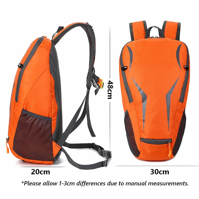 18l novo saco de ciclismo das mulheres dos homens equitação à prova dwaterproof água respirável mochila pacote esporte ao ar livre com capacete saco líquido xa74tq