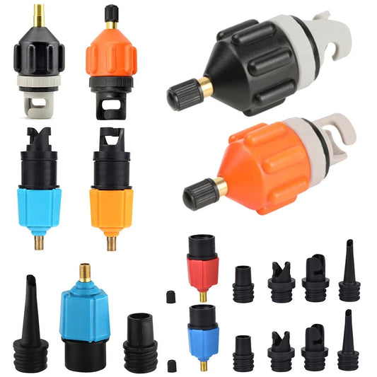 Adaptador de válvula de ar, fabricação habilidosa, barco a remo, durável, adaptador de válvula de ar, caiaque de nylon, adaptador de bomba inflável para placa sup