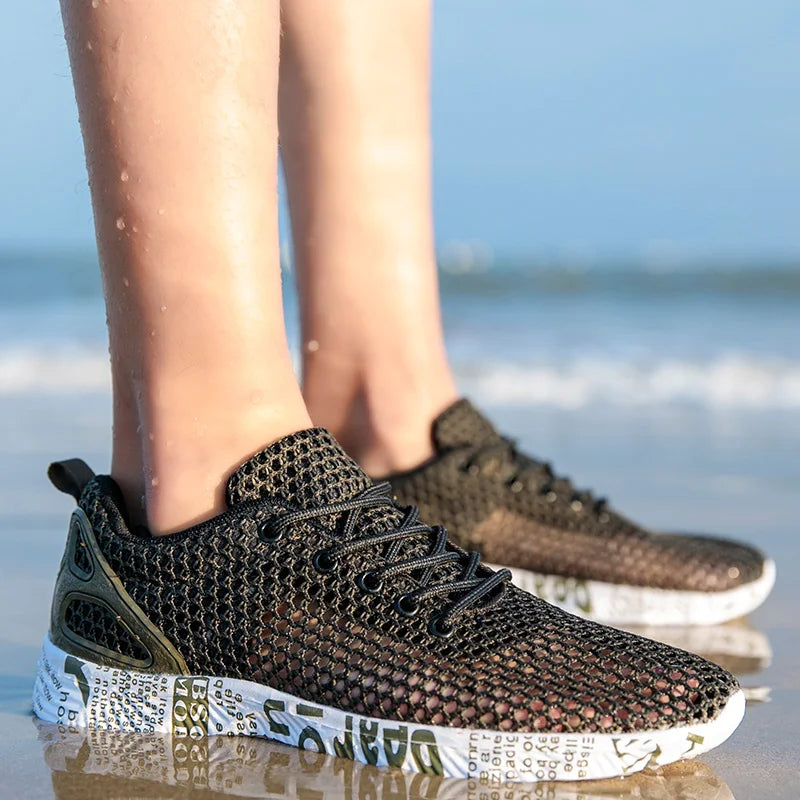 Men Women Quick-Dry Wading Shoes Water Shoes Breathable AquaIn Upstream Antiskid Outdoor Sports Wearproof Beach Sneakers 39-46