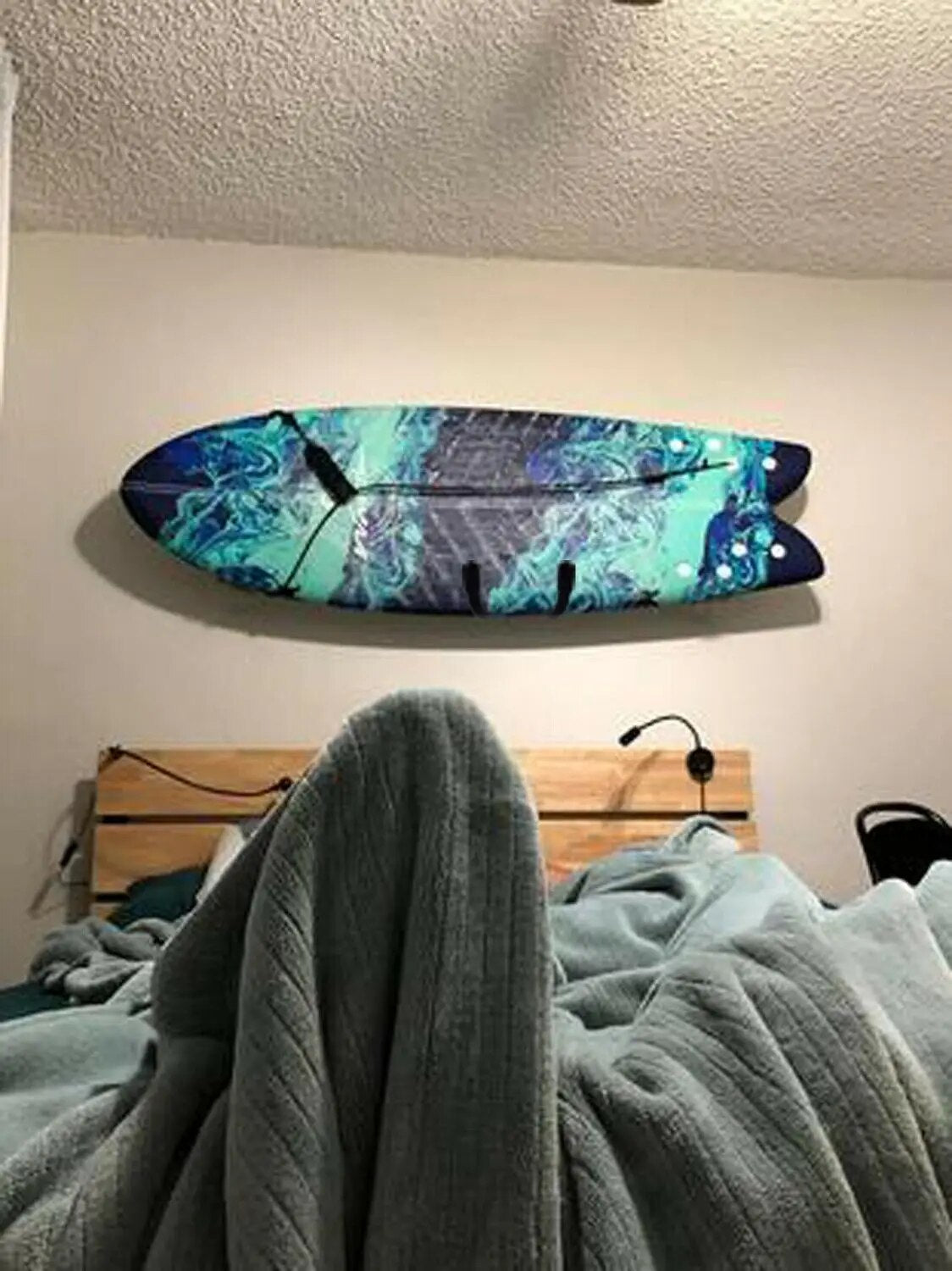 Surfboard SUP Wall Mount Rack Holder Durable Water Surf Sport Storage Metal