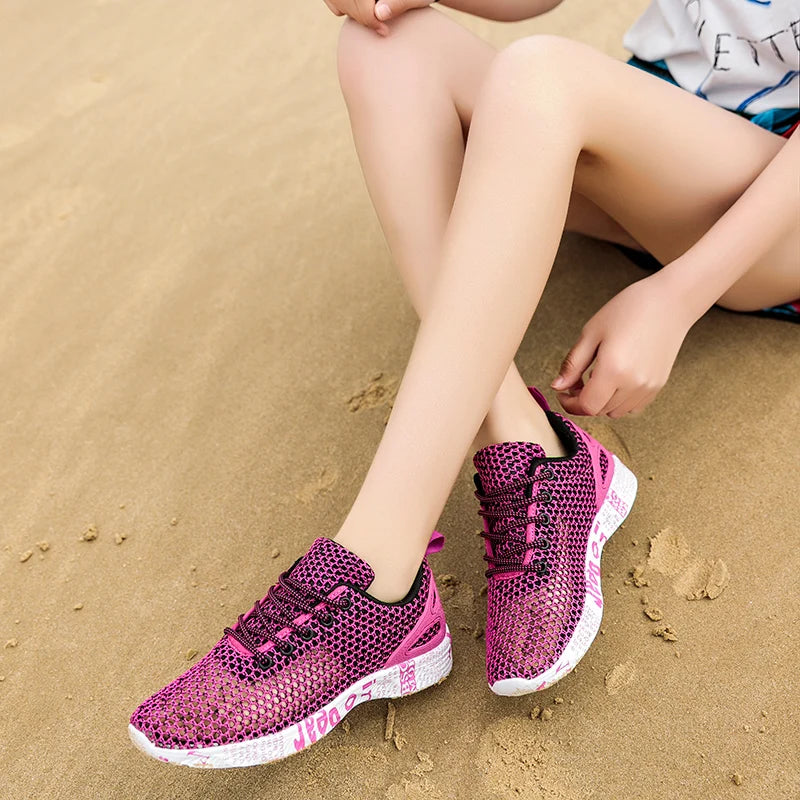 Men Women Quick-Dry Wading Shoes Water Shoes Breathable AquaIn Upstream Antiskid Outdoor Sports Wearproof Beach Sneakers 39-46