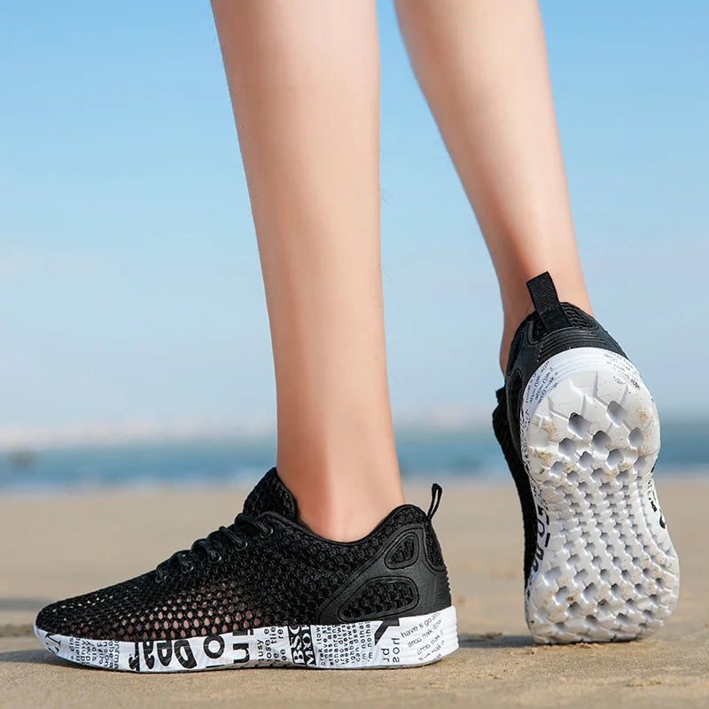 Men Women Quick-Dry Wading Shoes Water Shoes Breathable AquaIn Upstream Antiskid Outdoor Sports Wearproof Beach Sneakers 39-46