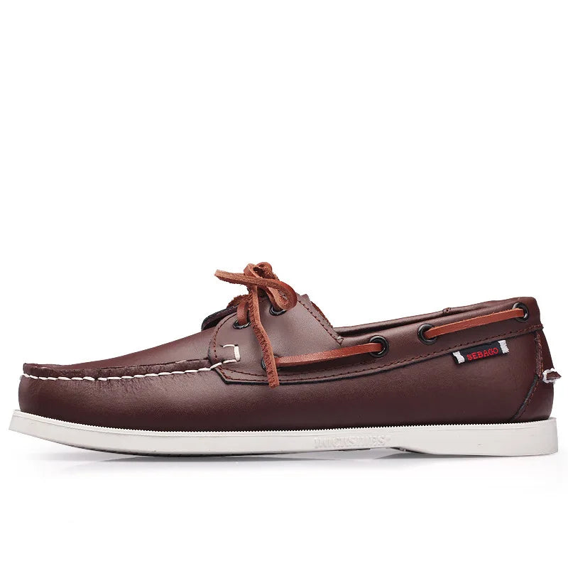 Men's Shoes Large Sailing Korean Edition Trendy Driving Dou Dou Casual Leather Shoes for Men