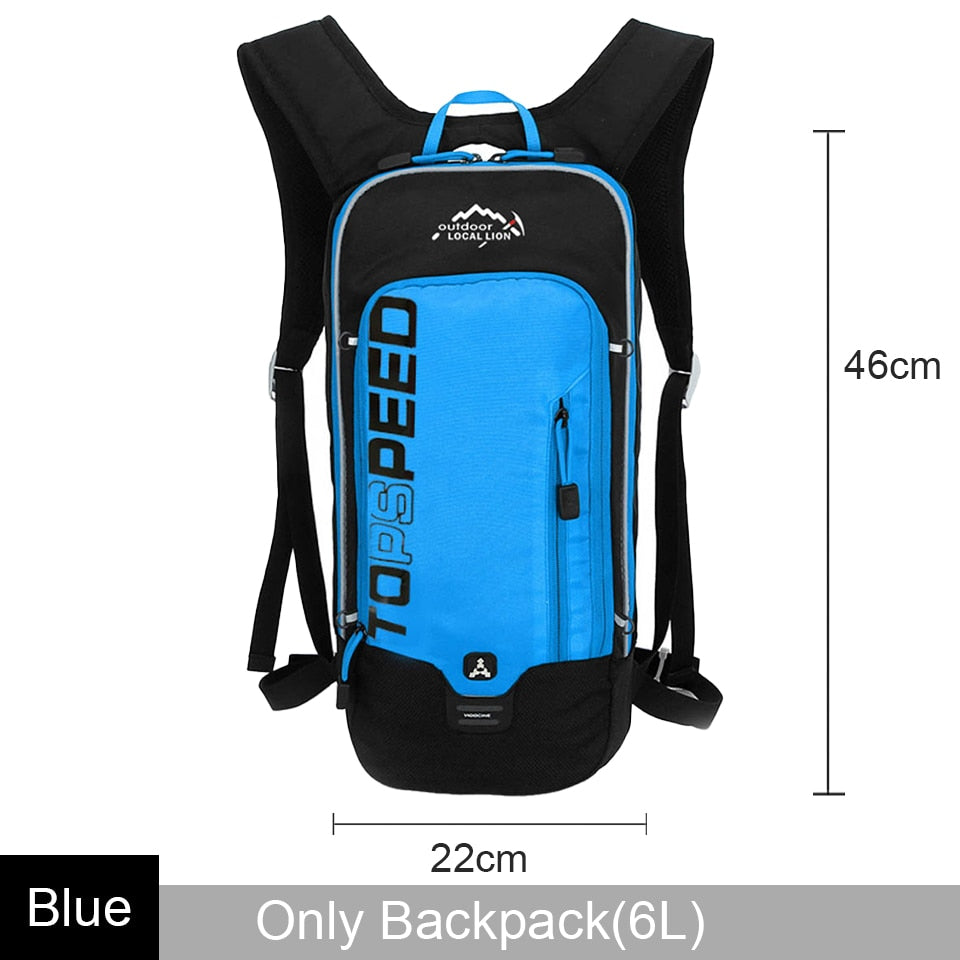 Leão local 6l/5l saco de ciclismo das mulheres dos homens equitação à prova dwaterproof água respirável bicicleta mochila, saco de água da bicicleta, capacete da bicicleta
