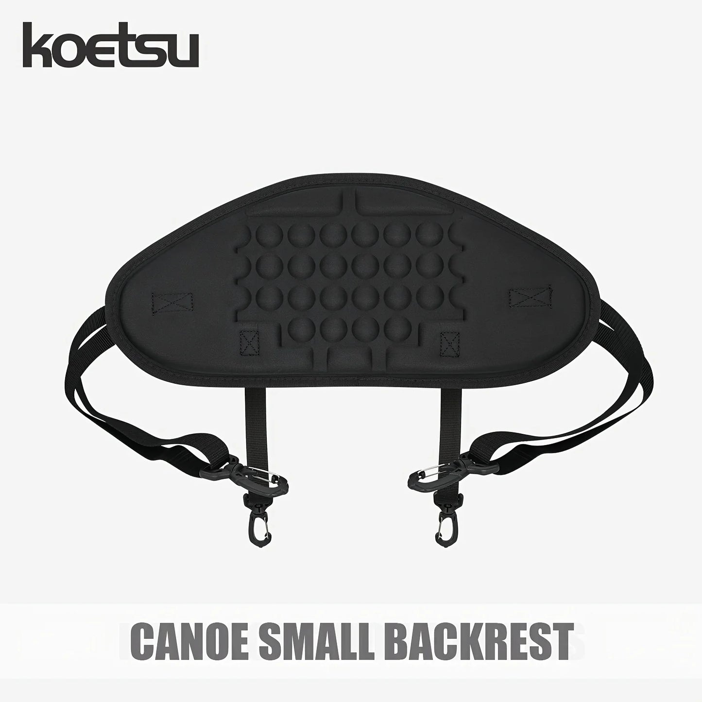 KOETSU Small Canoe Backrest Soft Oxford Cloth Material with 4 Nylon Buckles for Enhanced Support Kayaks Canoes Paddles