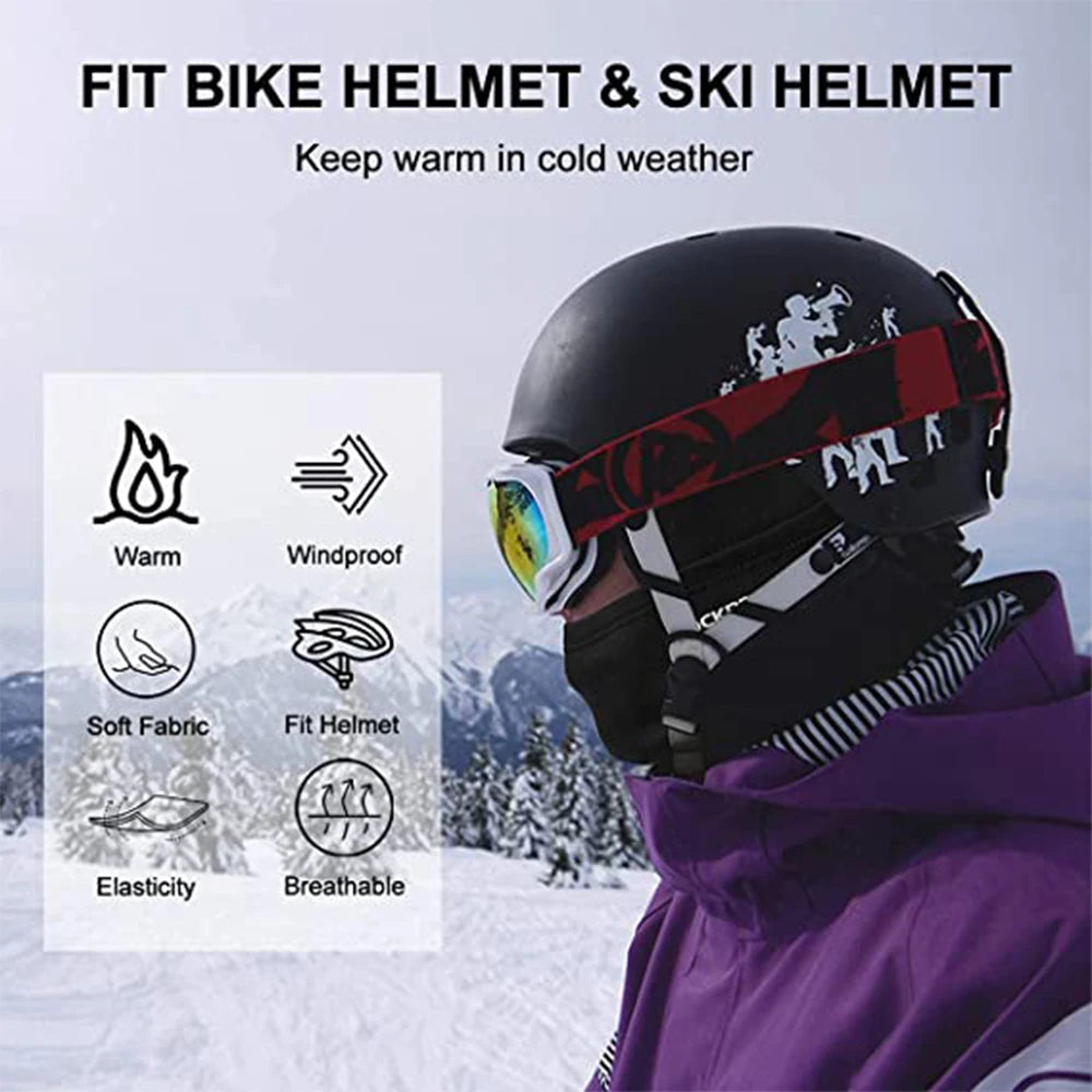 Scarf Soft Fleece Neck Gaiter Warmer Face Mask for Cold Weather Winter Outdoor Sports Ski Bandanas