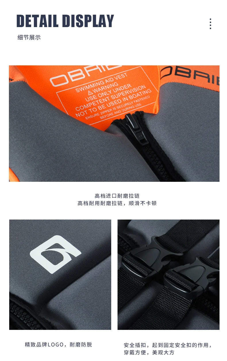 Life Vest for Adults Kayak KiteSurf Jet Ski Life Jacket Motorboats Raft Rescue Swim Drifting Boat Wakeboard Fishing Life Jackets