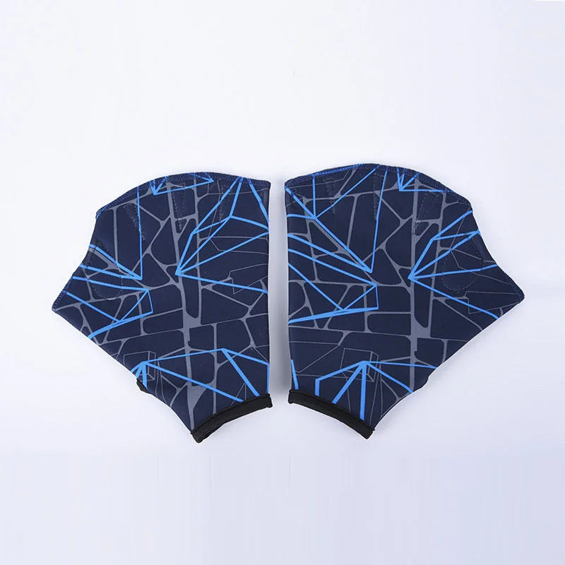 Unisex Nylon Gloves Aquatic Swimming Webbed Gloves Water Training Hand Webbed Hands Webbed Flippers Gloves Dive Hand Equipment