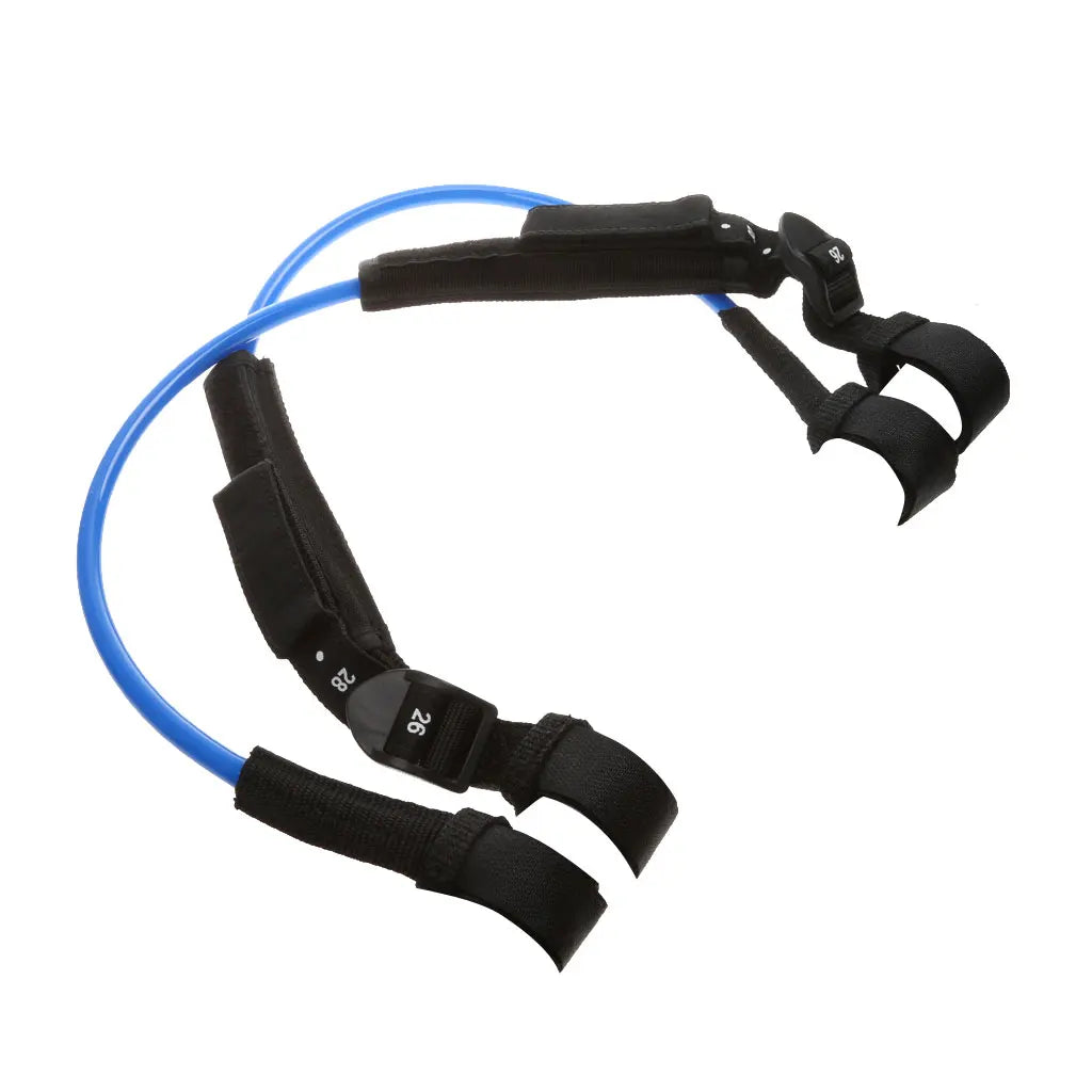 MagiDeal Professional 2Pcs TPU Adjustable Windsurfing Harness Non-Slip Line Water Sport Wind Surfing Tools 56-71cm Blue/Orange