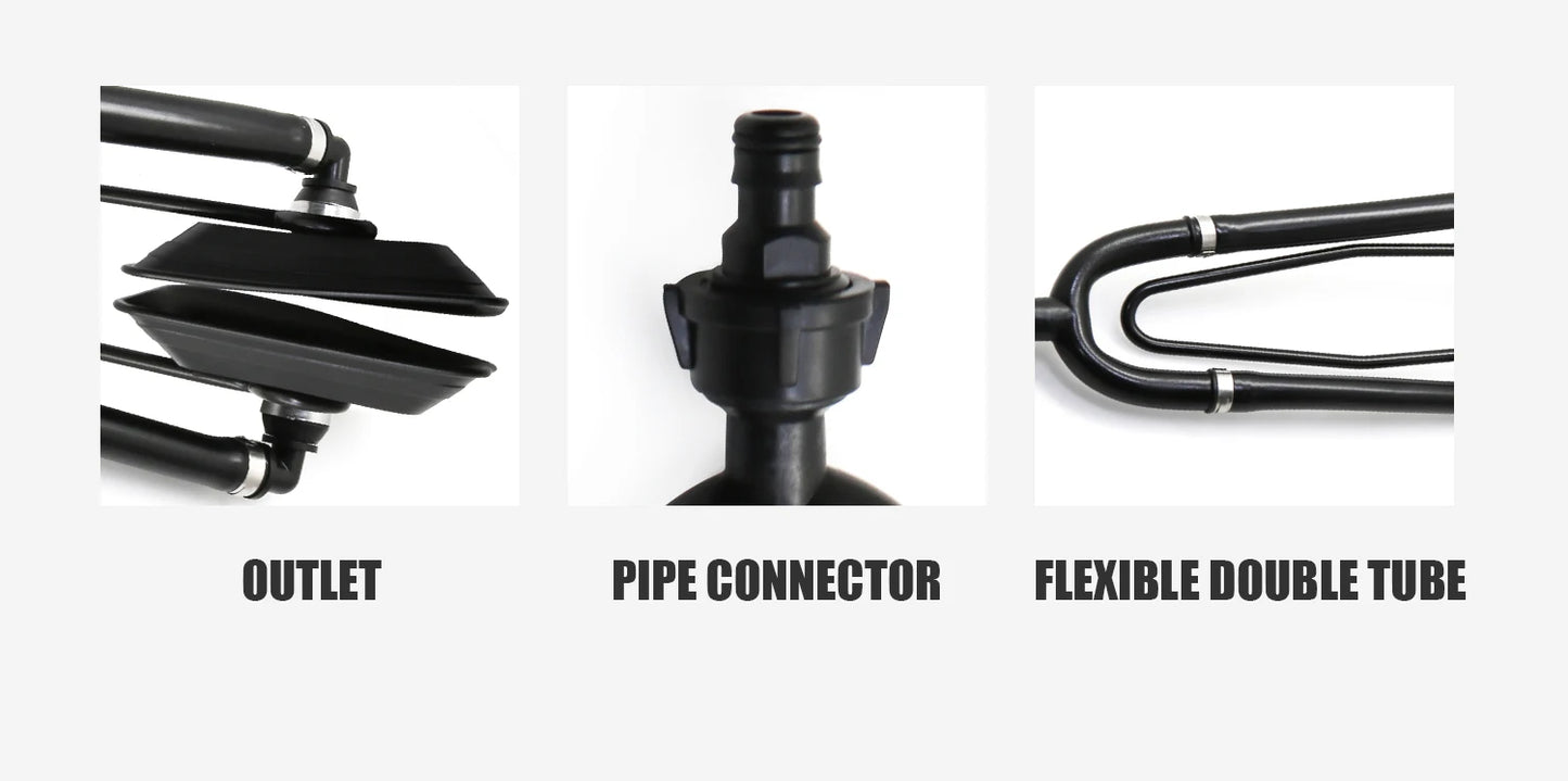 1PCS KOETSU Marine Universal Rectangular Outboard Motor Water Flusher Boat Ear Muff Engine Flusher for Marine Boat