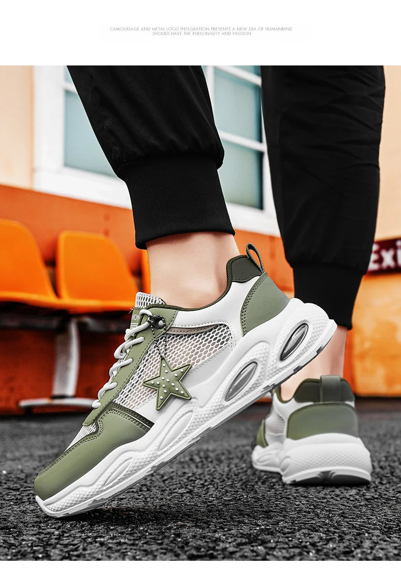 Men's Summer Fresh Breathable Mesh Casual Sneakers Original Comfort Lightweight Sports Running Shoes for Men
