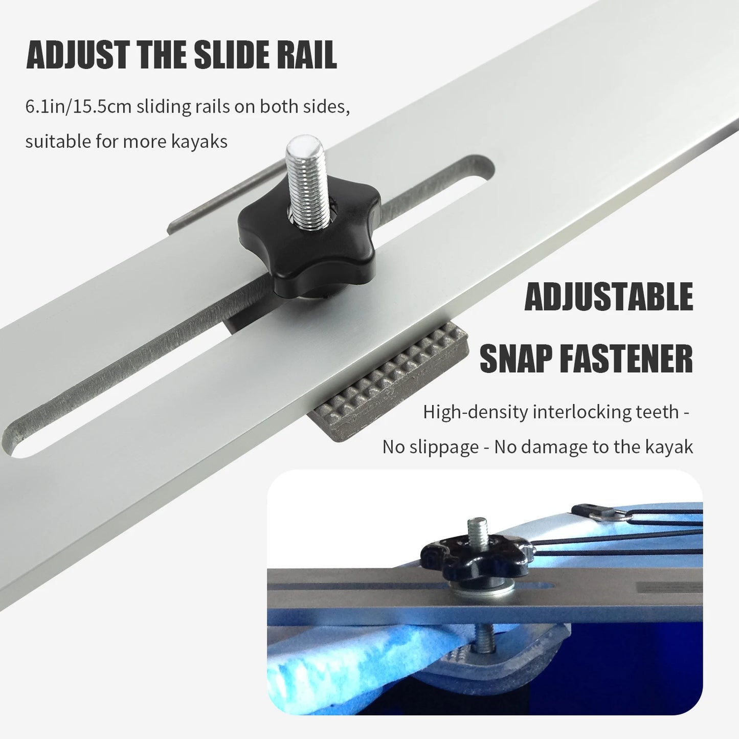 KOETSU Kayak Trolling Motor Mount - Ambidextrous Trolling Motor Mount for Quick and Easy Kayak Trolling Motor Setup