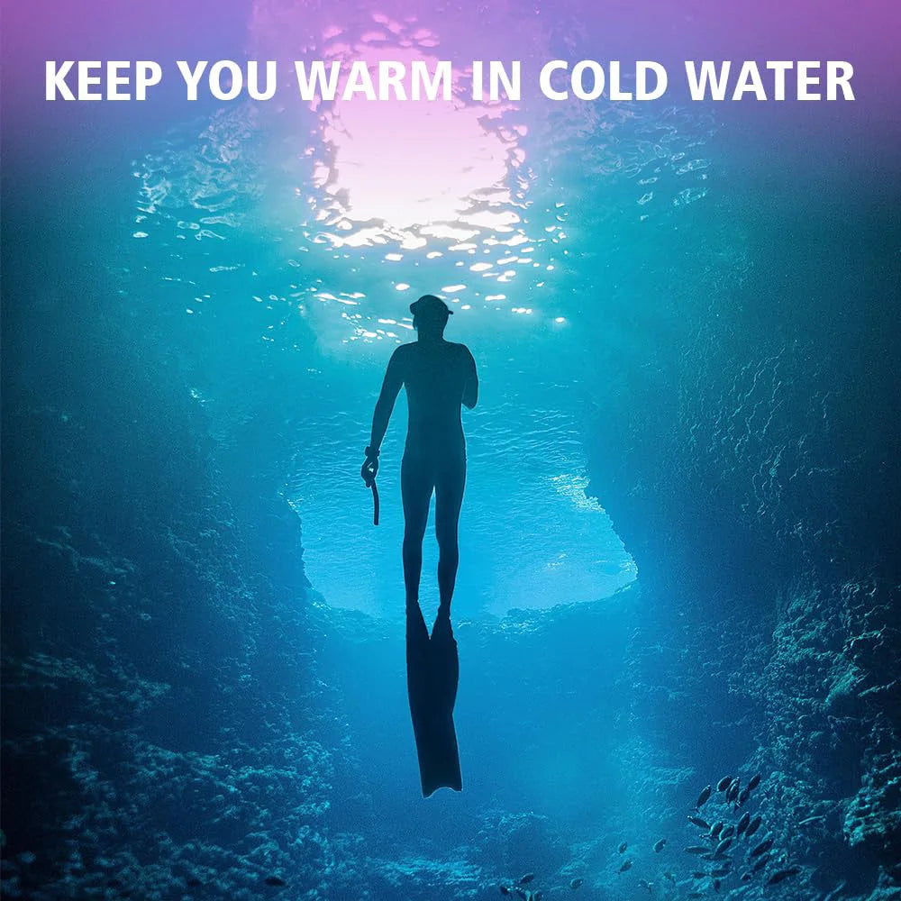 Women Wetsuit 3mm Neoprene One-Piece Diving Suit Swimsuit Keep Warm Long Sleeves Surfing Swimming Diving Kayaking Freediving