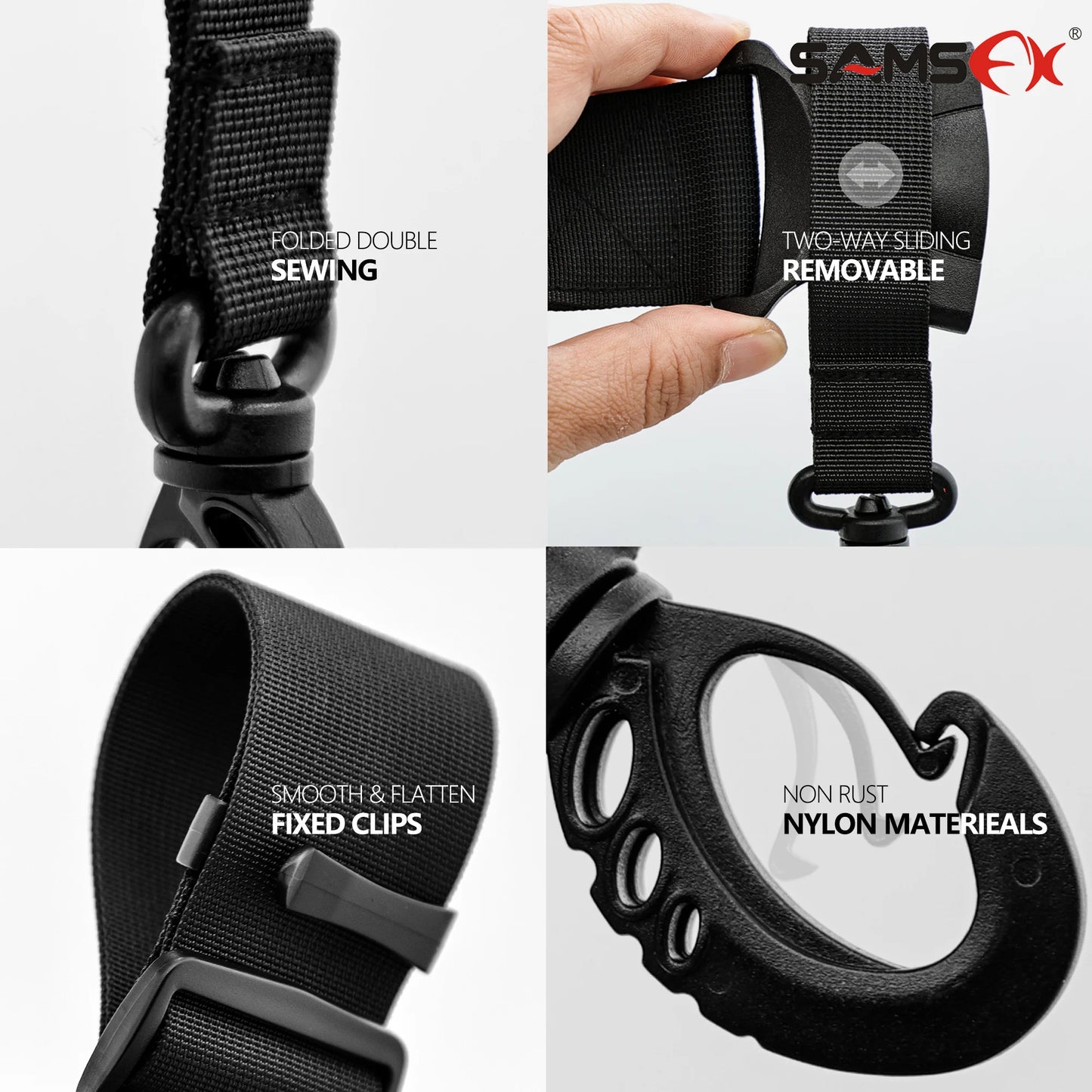 SAMSFX Fishing Wader Belt Wading Belts for Kayak Fishing Accessories Fighting Belt Wader Straps D ring and Hook Fits Waist Belts