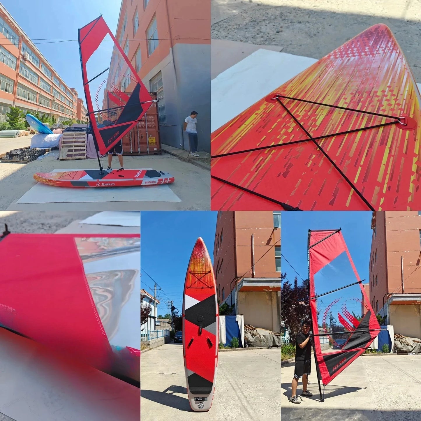 Surfing 2-in-1 Windsurf Sail With S-up Board Windsurfing For Smooth Sailing And Paddleboarding Inflatable Surfboard Sailing