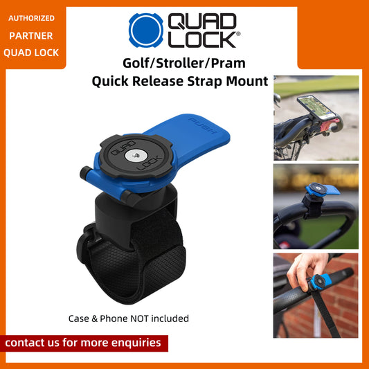 Quad Lock Quick Release Strap Mount for Outdoor Sports Golf Mount Stroller Pram Bike Handles Phone holder Mounts