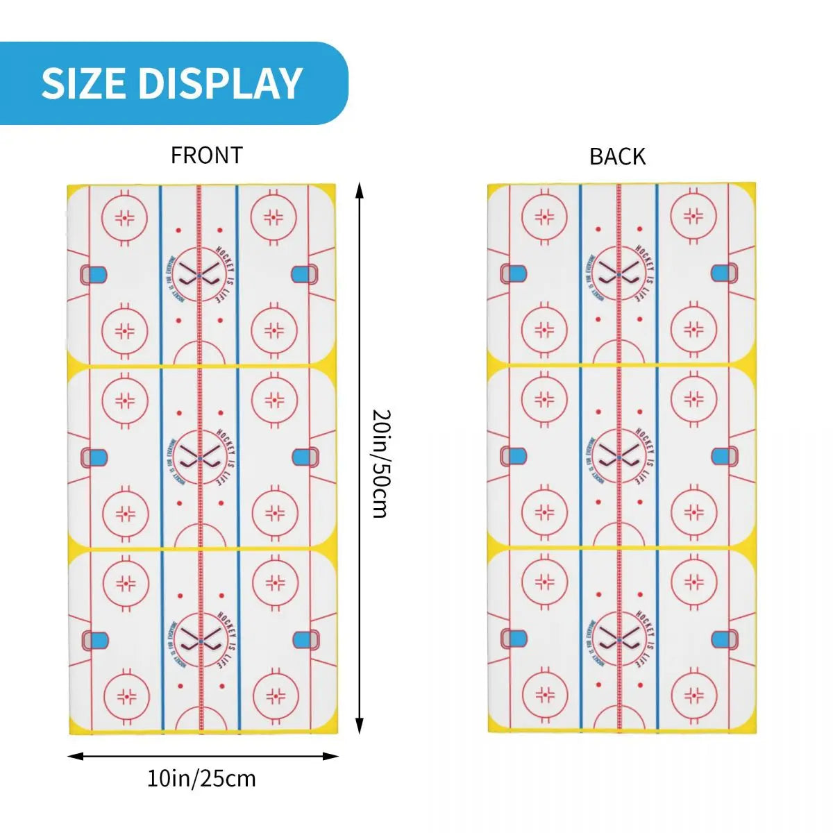 Hockey Is Life Rink Bandana Neck Cover Printed Mask Scarf Warm Balaclava Outdoor Sports Unisex Adult Winter