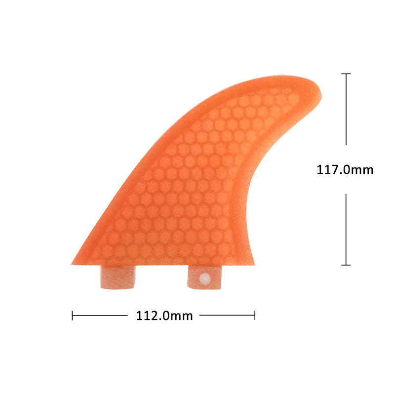 M Tri Surf Fin Fibreglass Honeycomb Surfboard Fin Double Tabs Quilla UPSURF FCS FINS G5 For Fish/Shortboard/Funboard Stabilizers