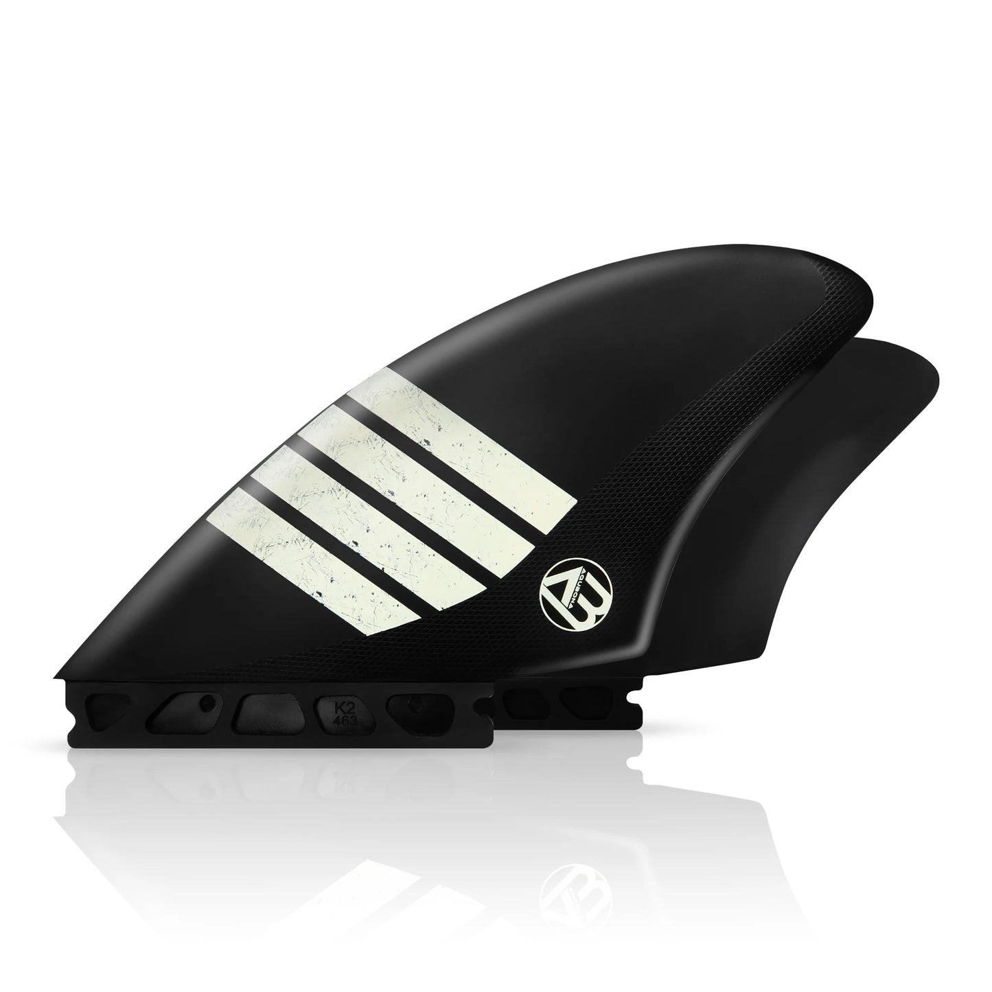 Surfboard Twin Keel Fins (2 Fins) Dual Tab Single Tab Sizes for Longboard Surfboard Funboard