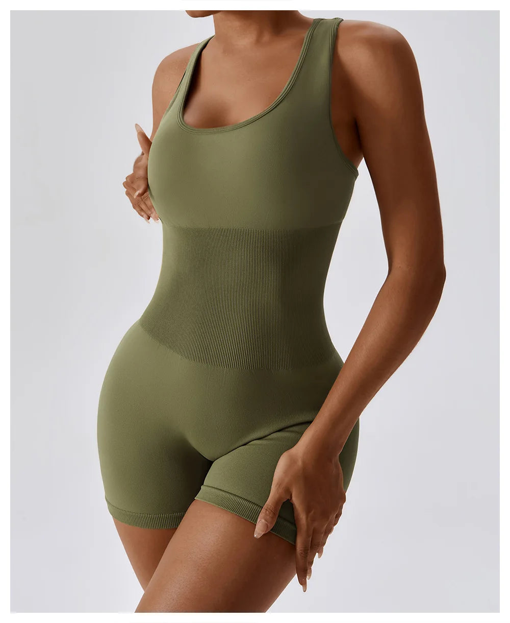 Yoga Set Seamless Gym Clothing Jumpsuit Fitness Female Sports Suits Workout Outfits For Women One Piece Sets Sportswear