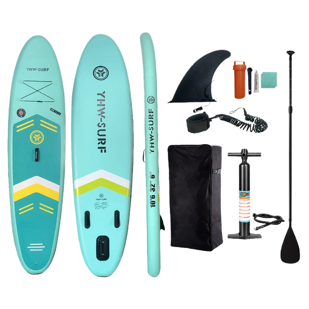 Inflatable Paddle Board Stand Up with Pump PVC Sup Board SUP Paddleboard Water Sports Paddle Board Outdoor Surfing Accessories