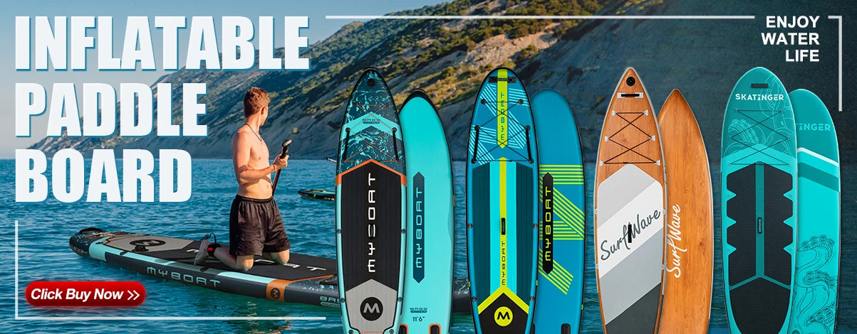 Myboat Waterproof  Extra Wide Inflatable Paddle Board 11'6''x35''x6''Adult Standing Style Aquatic Fishing With Accessories SUP