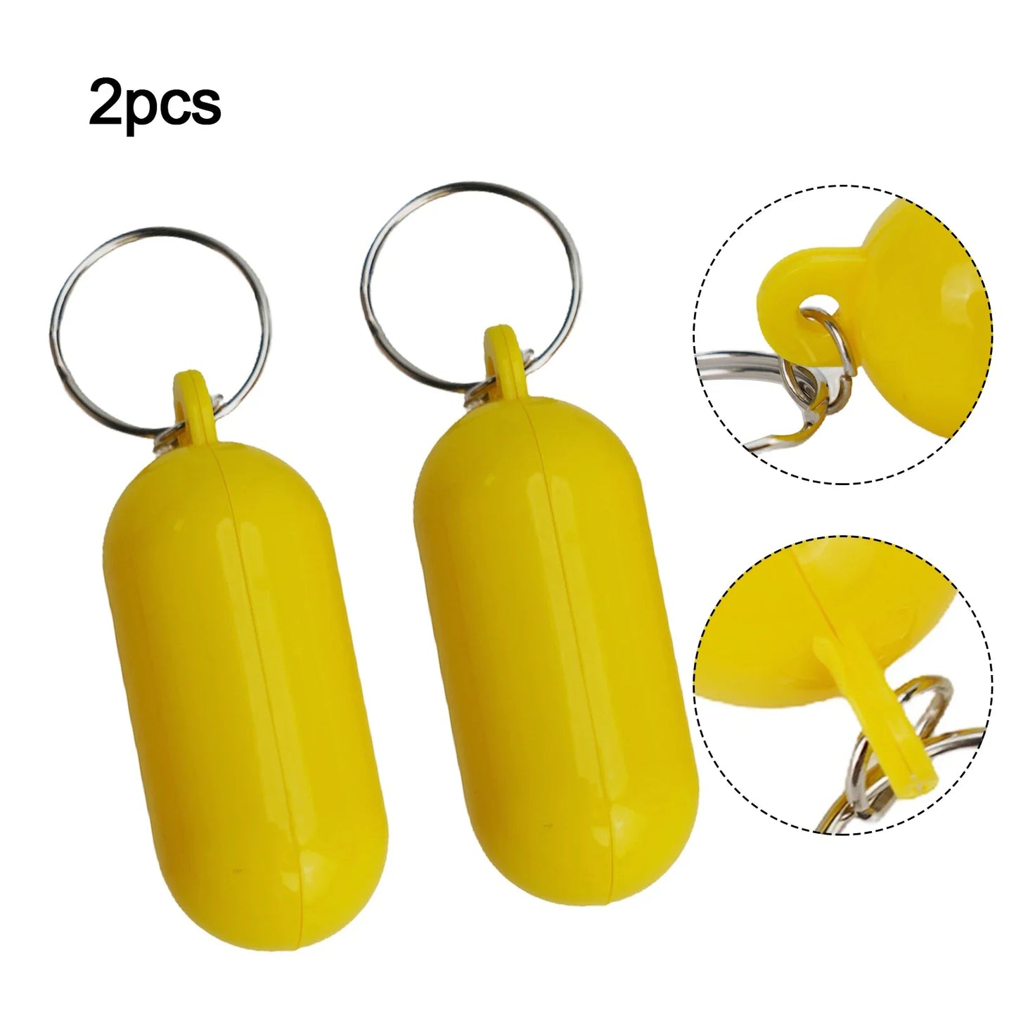 2pcs Beach Keychain Boat Oval Hollow Kayak Floating Keyring Fender Buoyant Key Ring Marine Sailing Boat Float Keychain