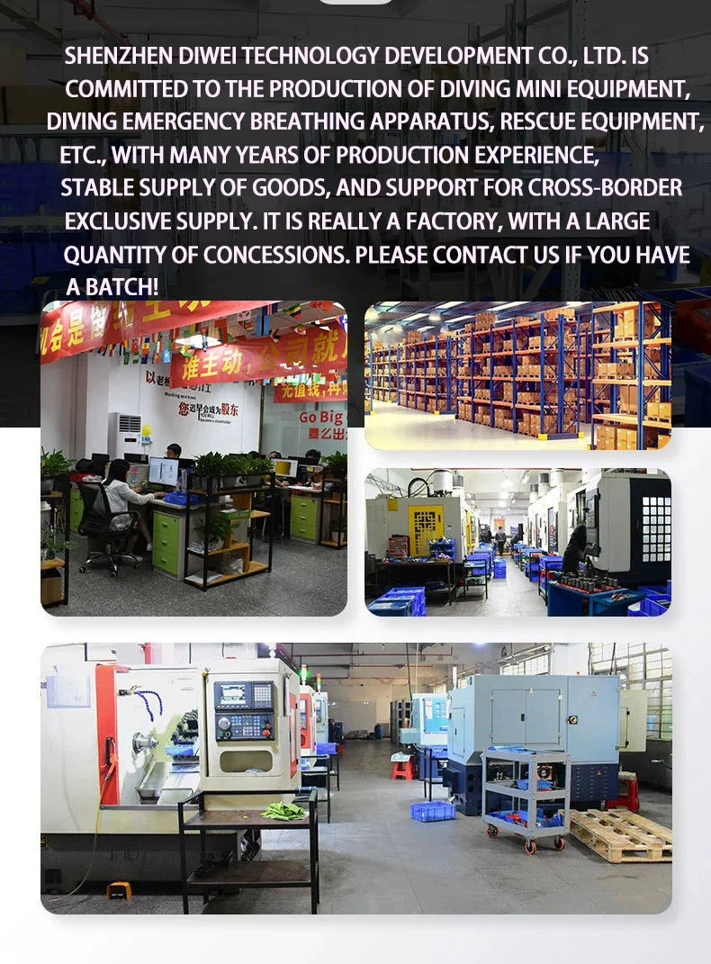 Mini Scuba Diving Tank Equipment Dive Cylinder with 5-10Minutes Capability 0.5 Litre Capacity with Refillable Design QDWETS