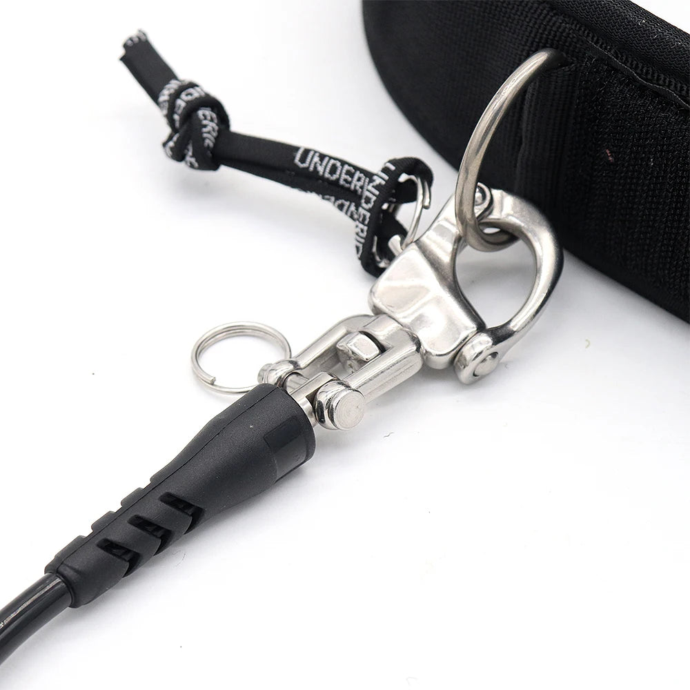 Adjustable Quick Release Waist Rope 10FT Hydrofoil Surf Waist Belt Coiled Leash For Wing Board Rope Surfboard Accessory