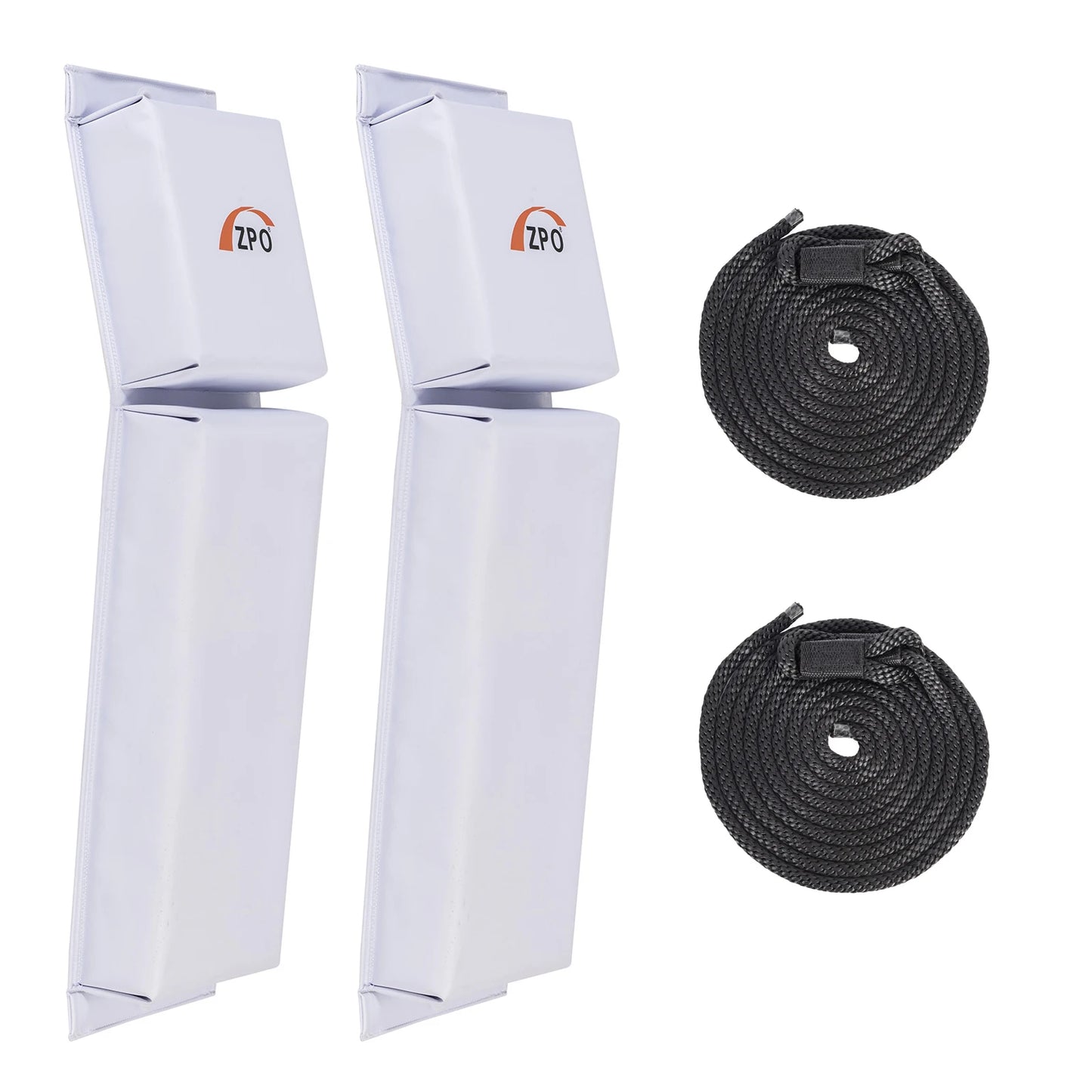 ZPO  jet ski Boat Fender, Boat Bumpers for Docking, 2 Pack Boat Fenders with 2 Durable Ropes for Jet Ski, 24 x 6 x 2.5 inch