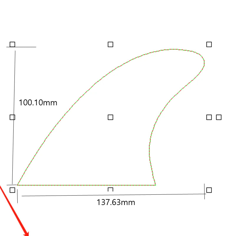 JNJ-FCS 2 Future Performer Medium Or Large + Gx Fiberglass Surfboard Quad Fins 4Pcs