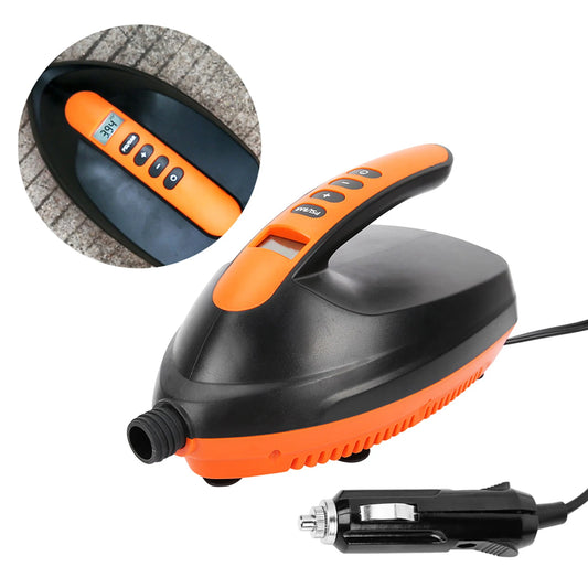 Air Pump Electric Inflatable Air Pump Rechargeable Pump High Pressure Portable 12V Digital Air Pump for SUP & Paddle Board Pump