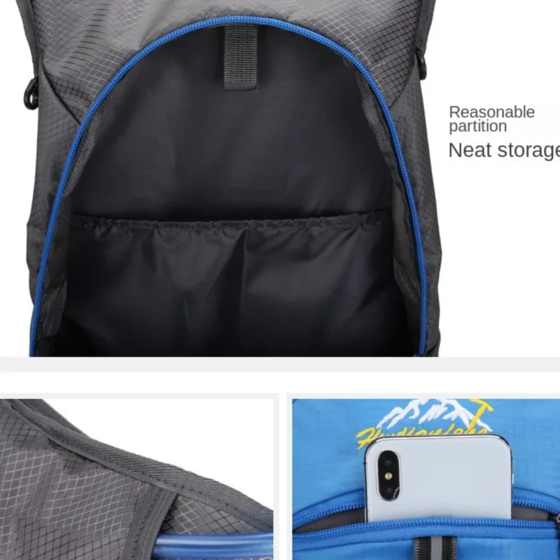 Esporte ao ar livre bicicleta viagem correndo caminhadas hidratação saco de água armazenamento capacete pacote à prova dwaterproof água ultraleve bexiga ciclismo mochila
