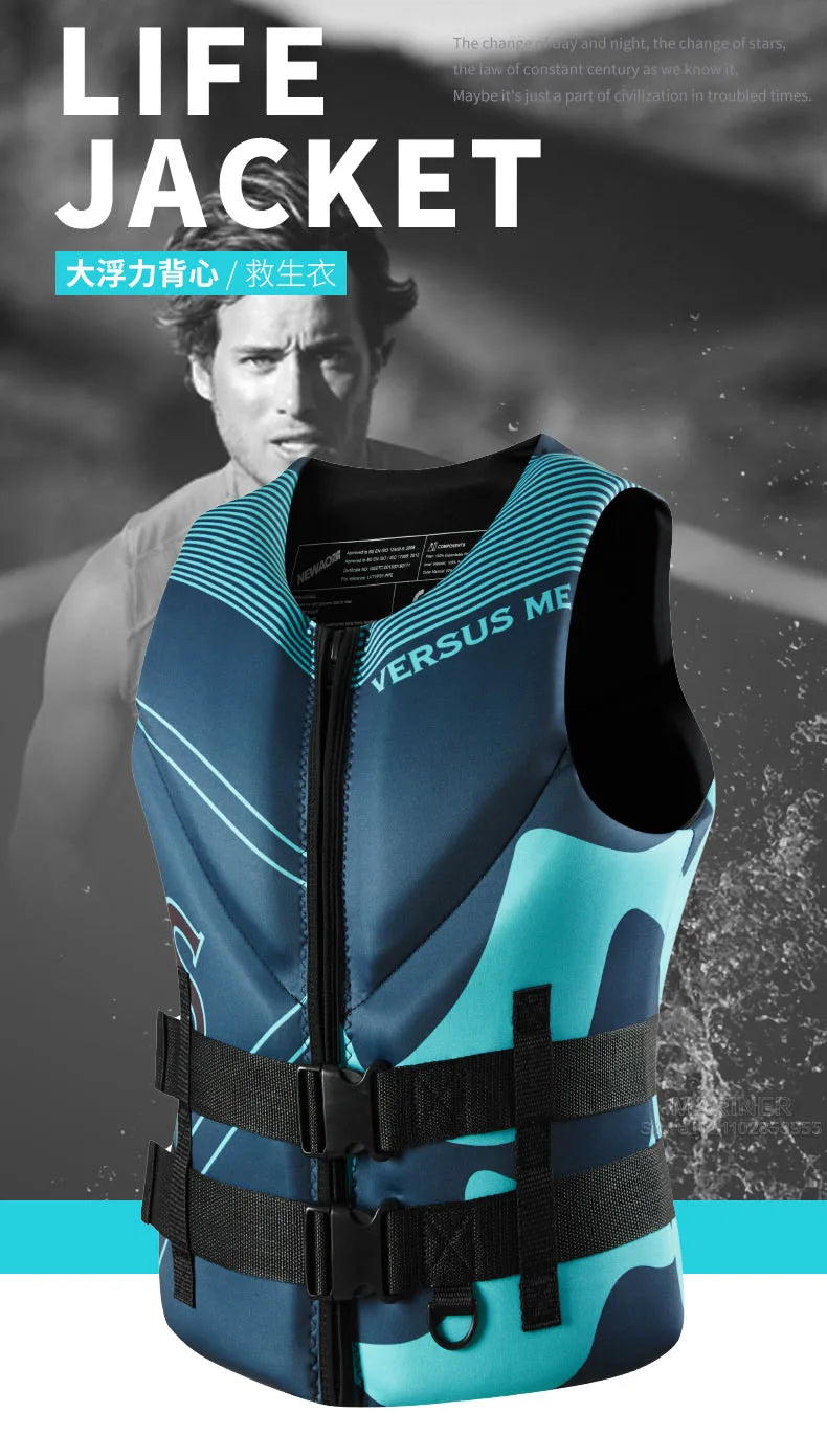 Life Vest for Adults Kayak KiteSurf Jet Ski Life Jacket Motorboats Raft Rescue Swim Drifting Boat Wakeboard Fishing Life Jackets