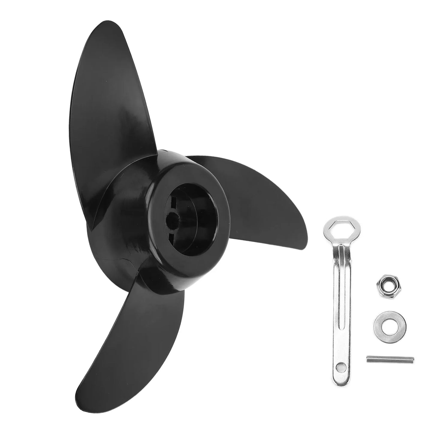Outboard Propeller Electric Outboard Propeller Kit 3 Blades for 28lb 36lb 46lb 12V 24V Trolling Motors Accessories