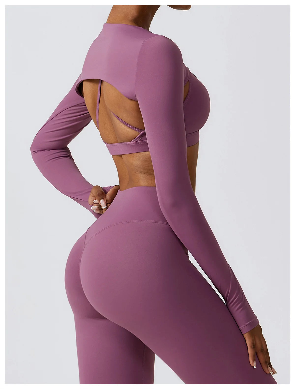 New Sports Camisole Yoga Long Sleeved Shawl Yoga Top Nude Fitness Yop Gym Push Ups Workout Top Running Sports Smock