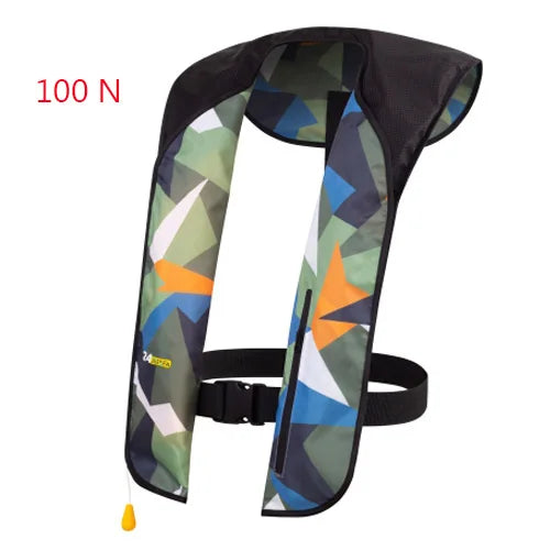 Professional Fishing Vest Self Inflatable Life Jacket Manual Vest Adult 150N 100N Auto Water Sports Rafting Boating Accessories