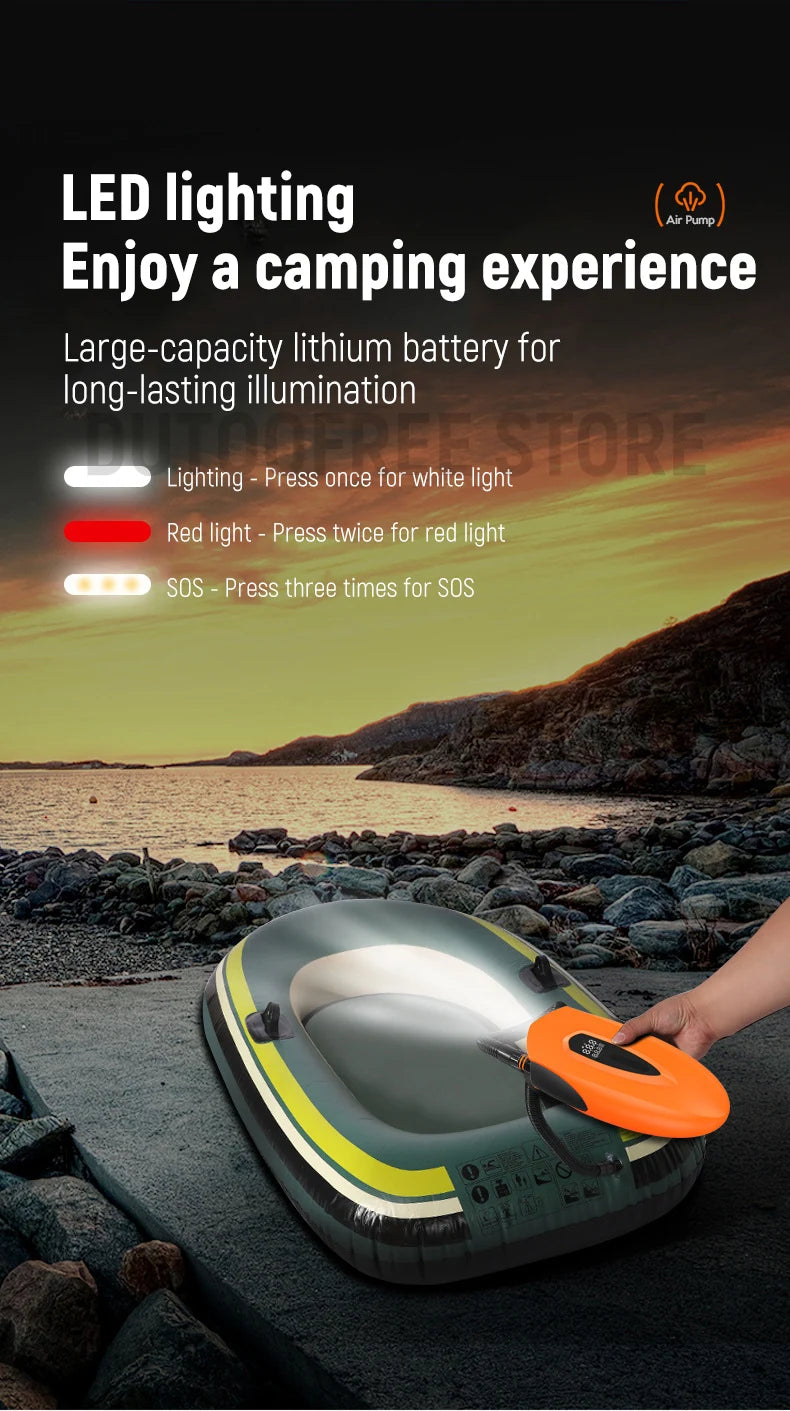 Electric Air Pump for SUP Wireless Electric Inflator High Volume Air Pump for Boats Dual Function Portable Air Compressor