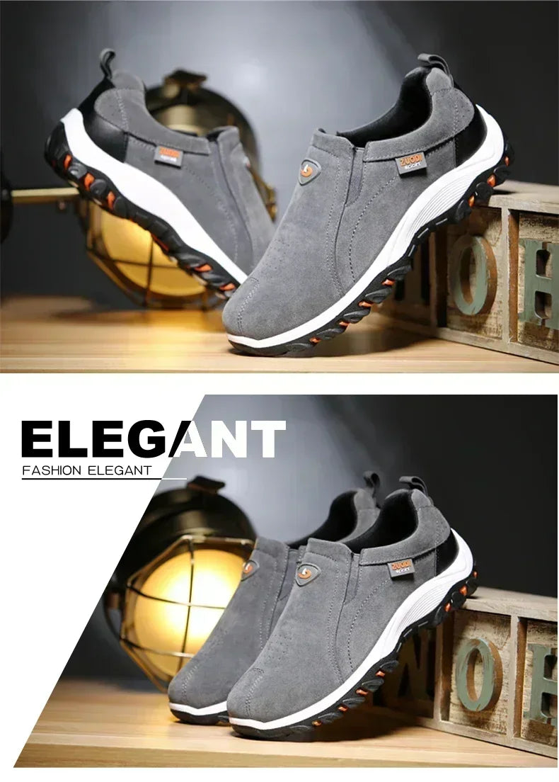 2024 New Outdoor Lightweight Men's Casual Sports Slip-on Walking Shoes Hot Selling Men's Loafers Breathable Flat Shoes for Men