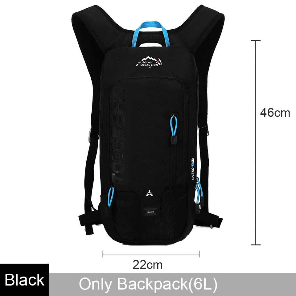 Leão local 6l/5l saco de ciclismo das mulheres dos homens equitação à prova dwaterproof água respirável bicicleta mochila, saco de água da bicicleta, capacete da bicicleta