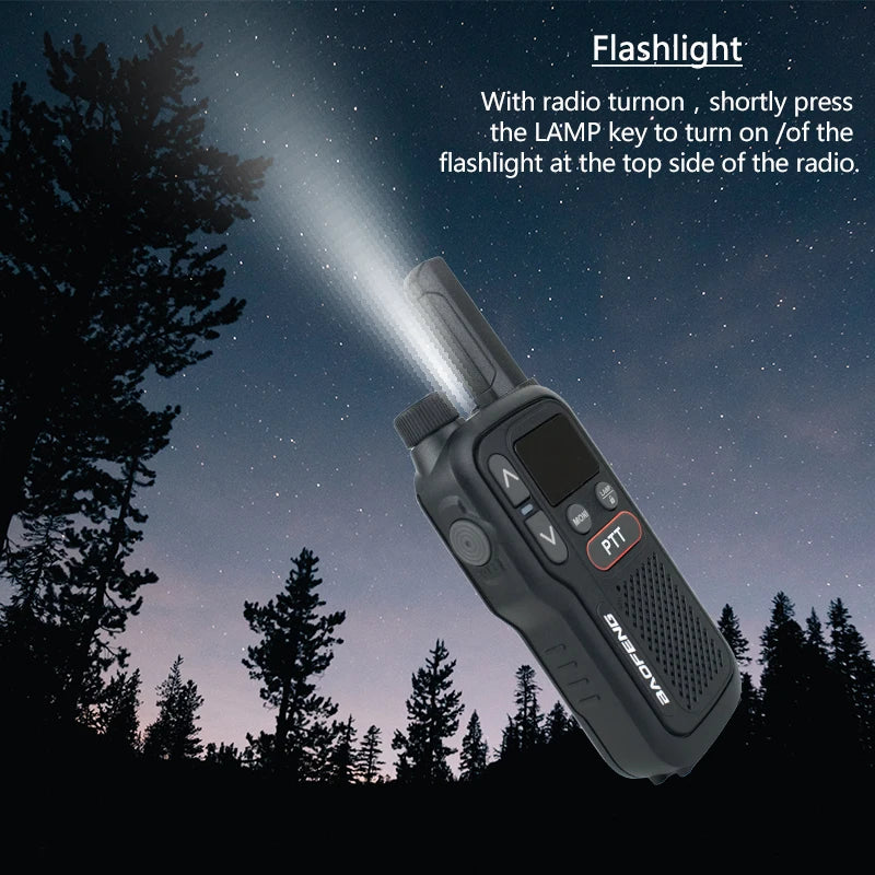 Baofeng BF-T18 Walkie Talkie Mini  Micro USB Charge 2-PTT Bottom UHF 400-470MHz 16 Channels Long Range Kids Gift Two Way Radios
