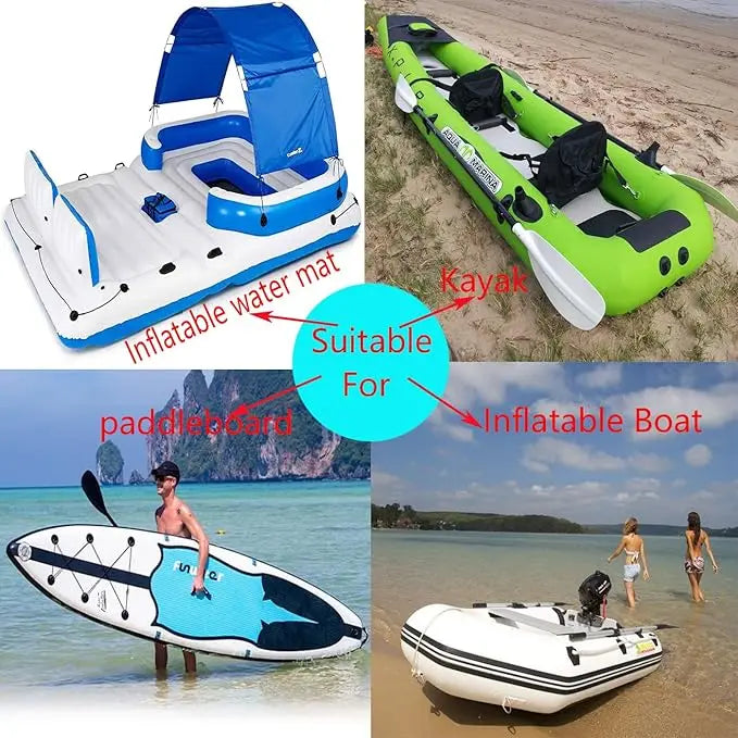 1/4Pcs 8cm Surfboard Dinghy Boat PVC Patch With Stainless Steel D Ring Deck Rigging Sup Round Ring Pad Boat Kayaking Accessorie