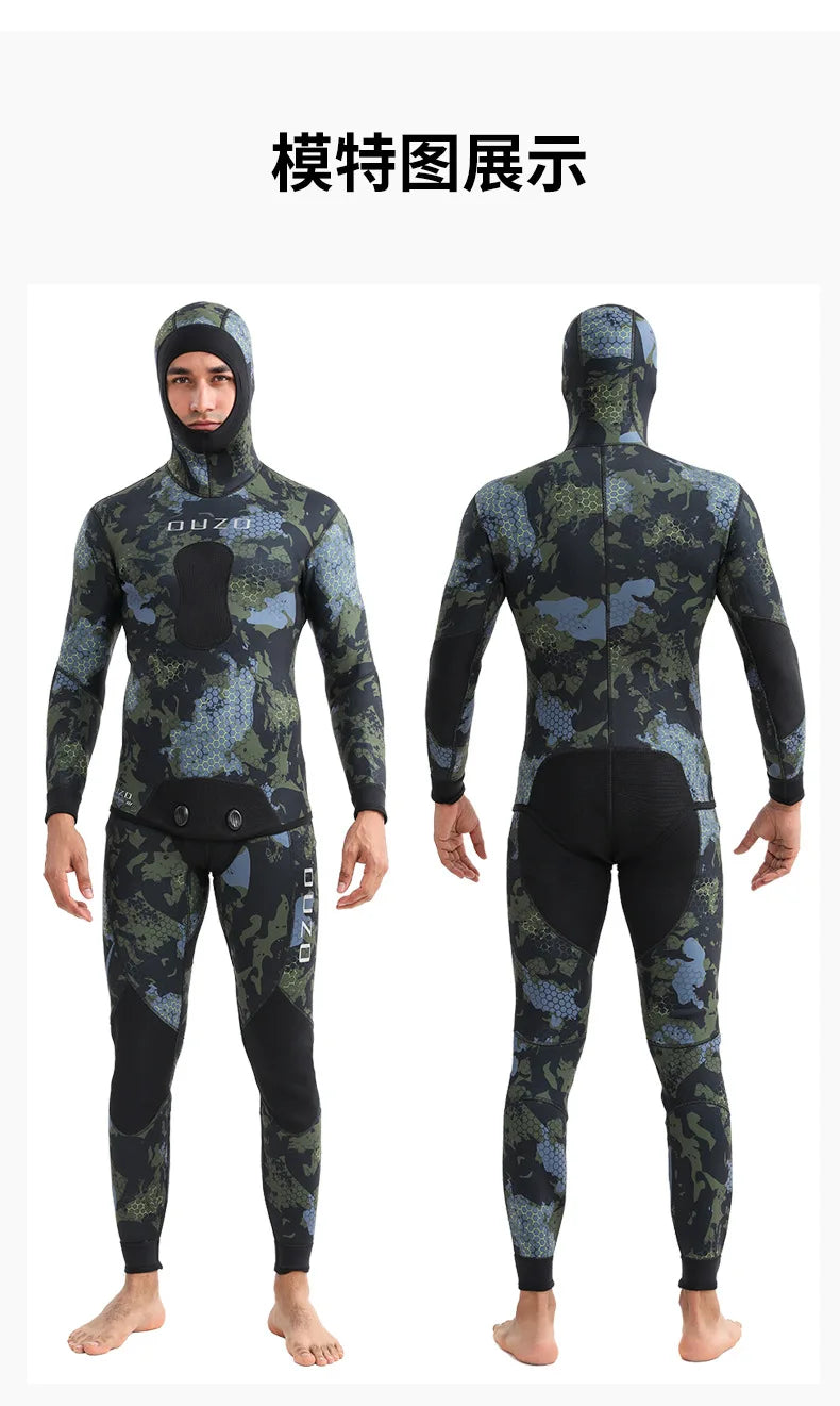 1.5MM Neoprene Wetsuit Men Camo WetSuits Keep Warm Surf Scuba Diving Suit Fishing Spearfishing Swimming Suit Kitesurf WetSuits