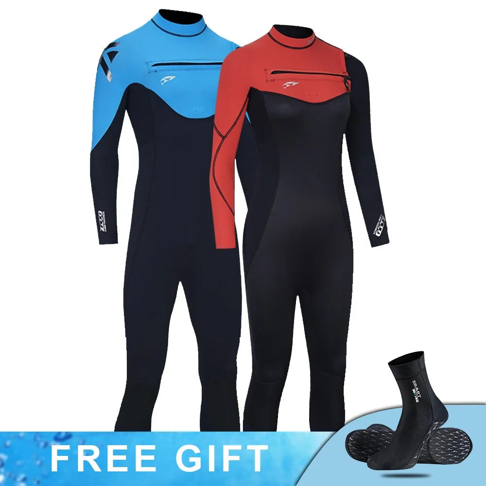 3MM Neoprene Wetsuits Surf Suit Men Women Kitesurf Snorkel Swimwear Winter Keep Warm Rash Guard Spearfishing Scuba Diving Suit