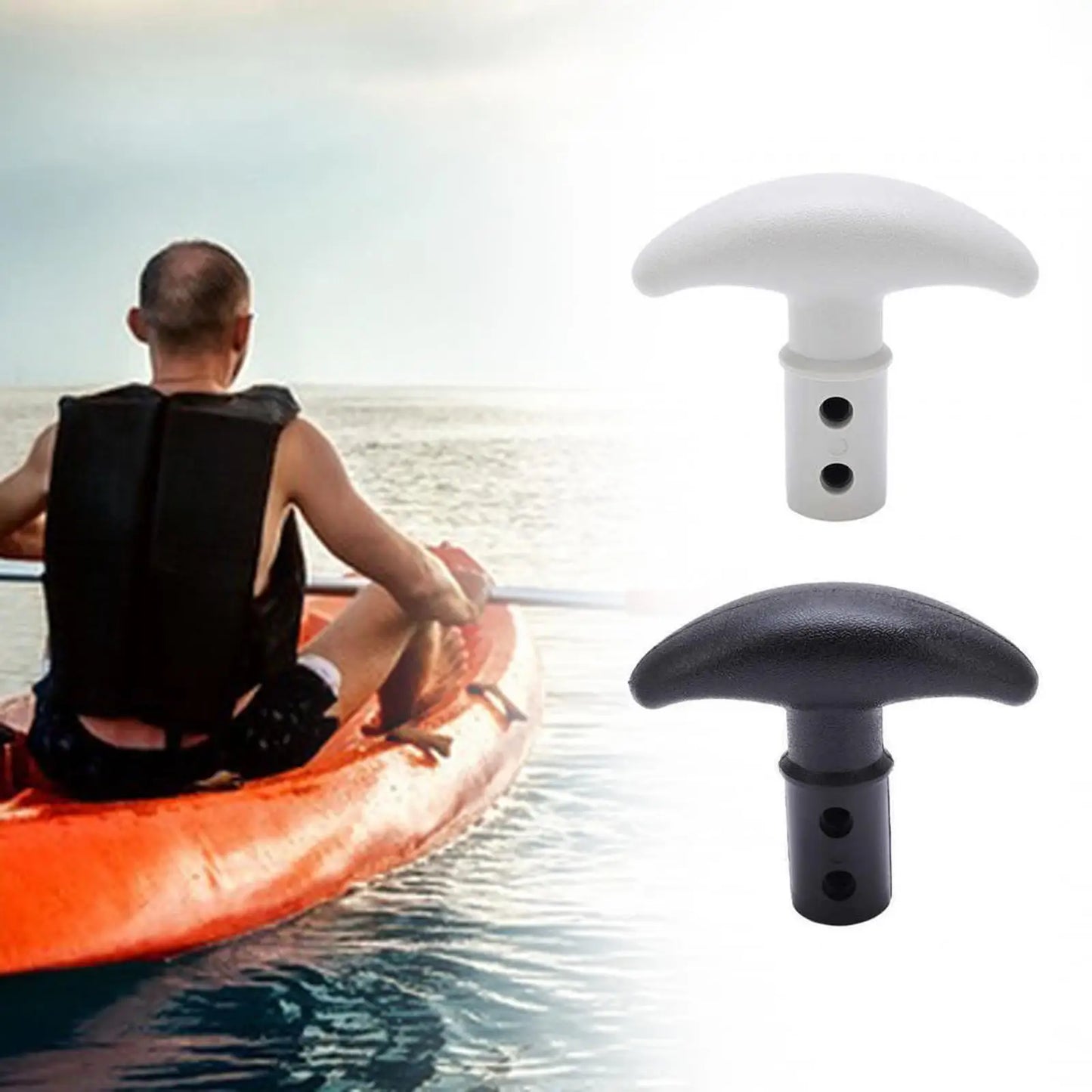 Boat Oar Replacement T-Handle Fitting Easy Install Fine Craft Compact Portable